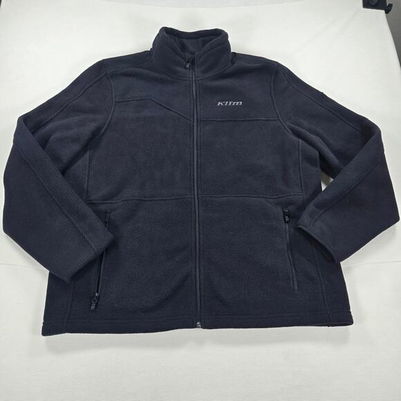 KLIM Long Sleeve Black Teton Crest Fleece Full Zip Jacket Men's Size XL - Picture 1 of 6